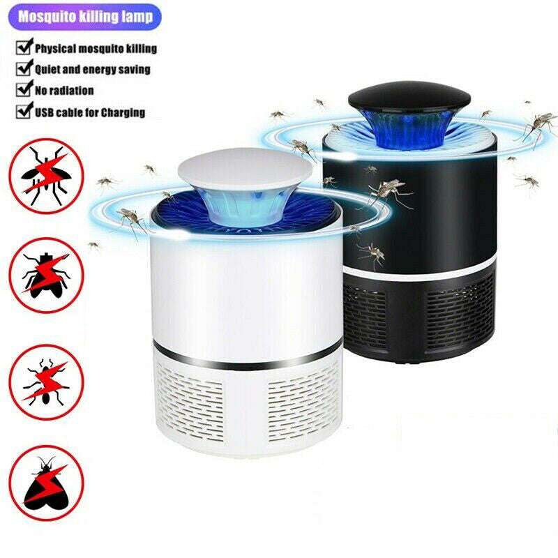 Electric UV Mosquito Killer Lamp, Outdoor Indoor Fly Bug Insect Zapper Trap USB