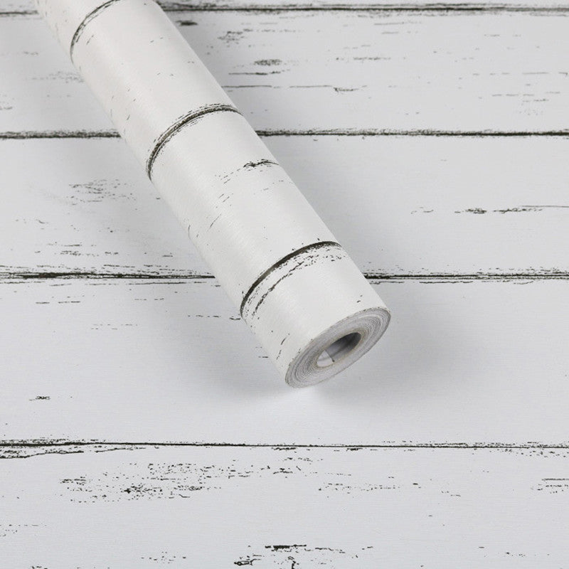 Shiplap Wallpaper, Self-adhesive Waterproof Wood Panel Wallpaper, Rustic Wallpaper, Bedroom Living Room Wallpaper