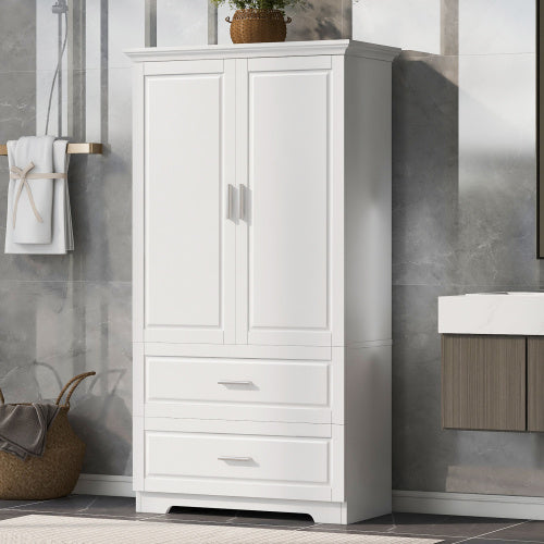 White Bathroom Cabinet, Bathroom Storage, Storage Cabinet