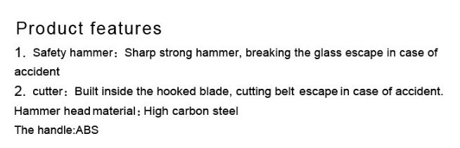 Window Breaker Safety Hammer