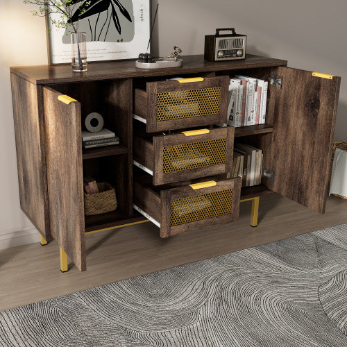 Metal And Wood Sideboard, TV Stand Or Sofa Table