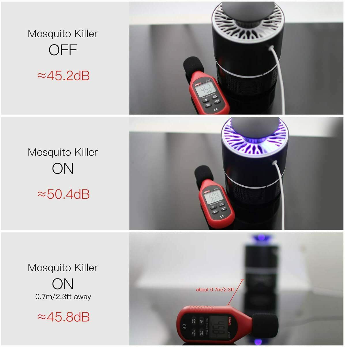 Electric UV Mosquito Killer Lamp, Outdoor Indoor Fly Bug Insect Zapper Trap USB