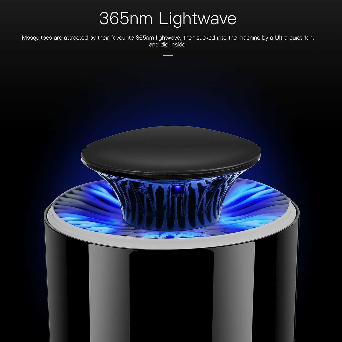 Electric UV Mosquito Killer Lamp, Outdoor Indoor Fly Bug Insect Zapper Trap USB