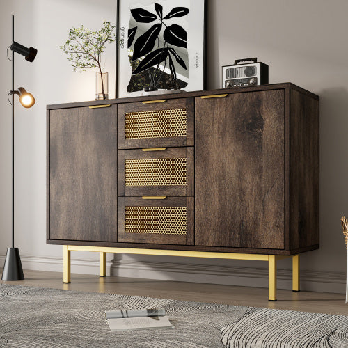 Metal And Wood Sideboard, TV Stand Or Sofa Table