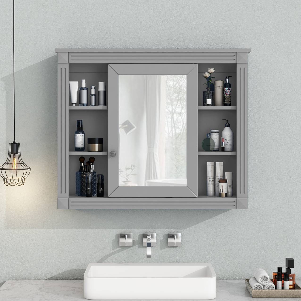 Wall Mounted Bathroom Storage Cabinet, Bathroom Wall Cabinet With Mirror, Medicine Cabinet