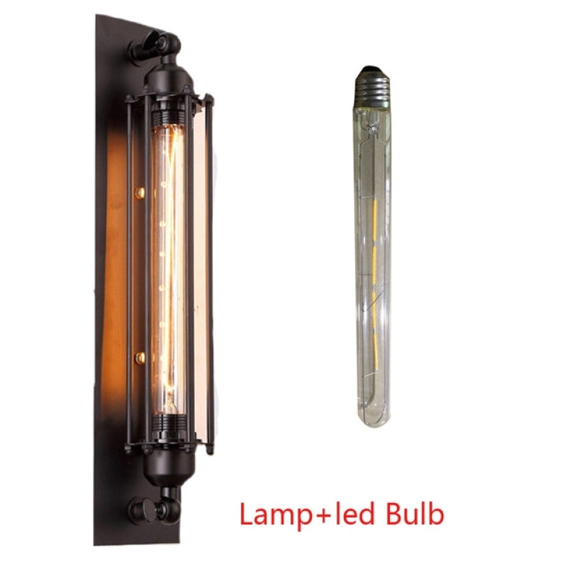 UV/LED E27 Wall Lamp Country Aisle Balcony Industrial Wind Iron Vintage Aidi Growing Flute Outdoor Bar Light