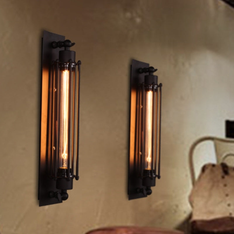 UV/LED E27 Wall Lamp Country Aisle Balcony Industrial Wind Iron Vintage Aidi Growing Flute Outdoor Bar Light
