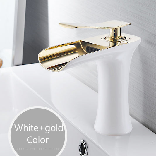 Antique Basin Waterfall Bathroom Sink Faucet