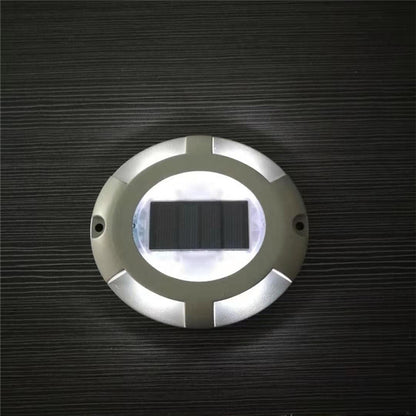 Two-Color Solar Deck Light, Circular Solar Garden Path Lighting