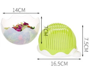 Salad Prep Bowl, Salad Cutter, Fruit and Vegetable Cutter