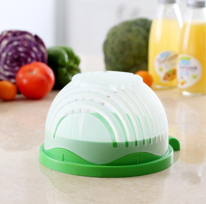 Salad Prep Bowl, Salad Cutter, Fruit and Vegetable Cutter