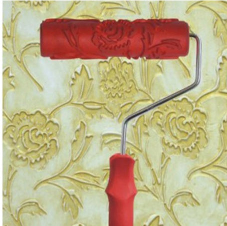 7 Inch Floral Paint Roller, Flower Stencil Paint Brush Tool