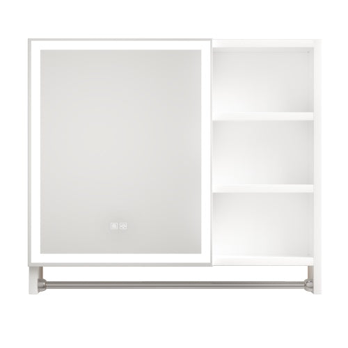 Modern 32x28 Inch Bathroom Cabinet With Mirror, LED Lights, Storage Cabinet with LED Mirror, Medicine Cabinet