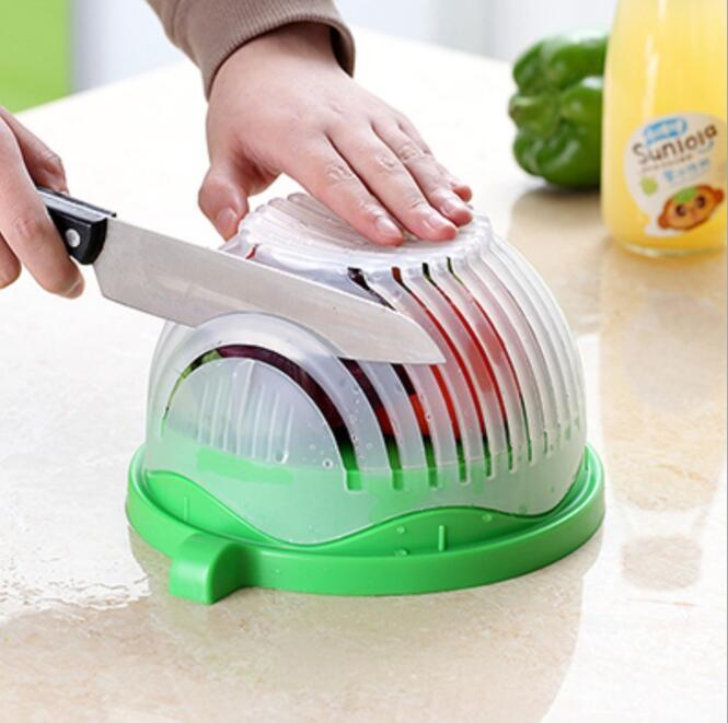 Salad Prep Bowl, Salad Cutter, Fruit and Vegetable Cutter