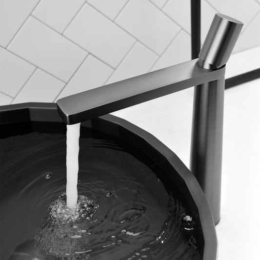 Modern Bathroom Faucet, Single-Handle Sink Faucet (Multiple Finishes)