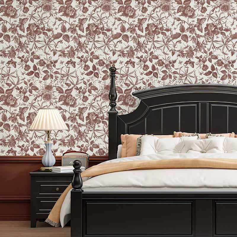 Floral Self-adhesive Wallpaper, Garden Wallpaper, Romantic Wallpaper, Floral Contact Paper