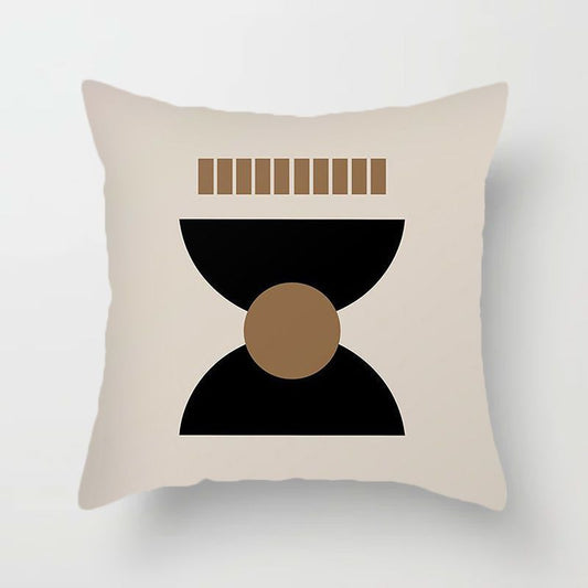 Geometric Line Art Pillow Cover