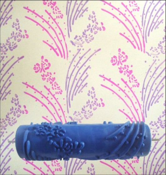 7 Inch Floral Stem Paint Roller, Branch Stencil Paint Brush Tool