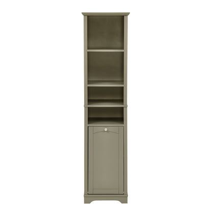 64 Inch High Bathroom Storage Cabinet, or Living Room, Bathroom, Home Office, Kitchen Cabinet