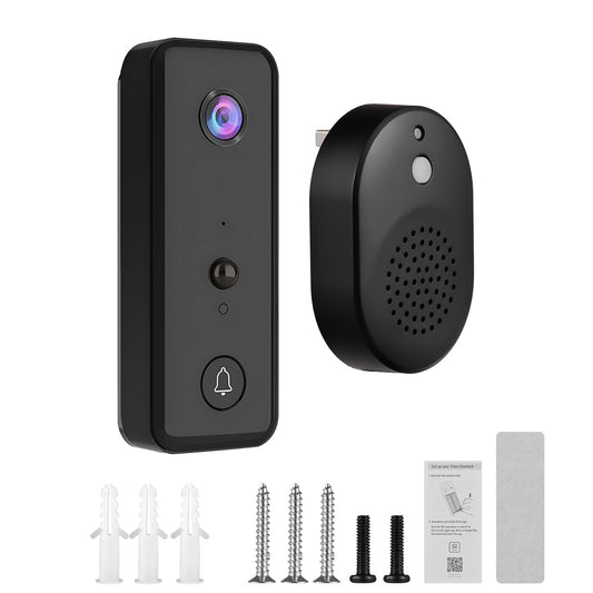 Doorbell Camera 2.4GHz WiFi 720P PIR Body Induction 140° Wide Angle Lens Door Camera